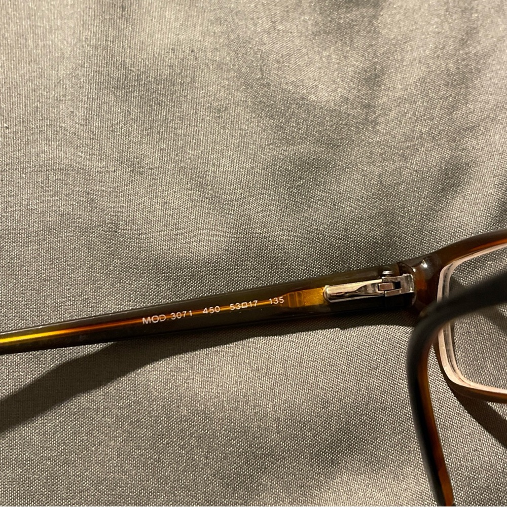 Versace Brown Amber Rectangular Eyeglasses Mod 30… - image 3